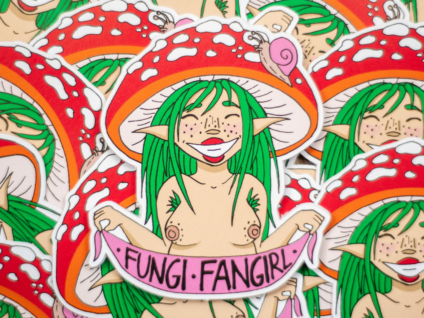 Fungi Fangirl Sticker