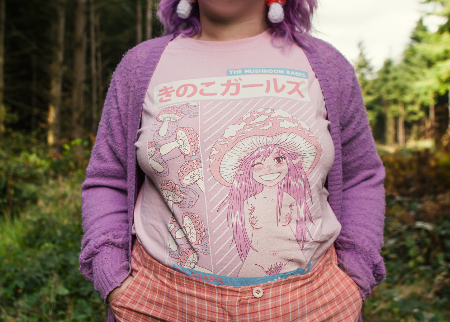 Anime Fly Agaric Oversized T-Shirt