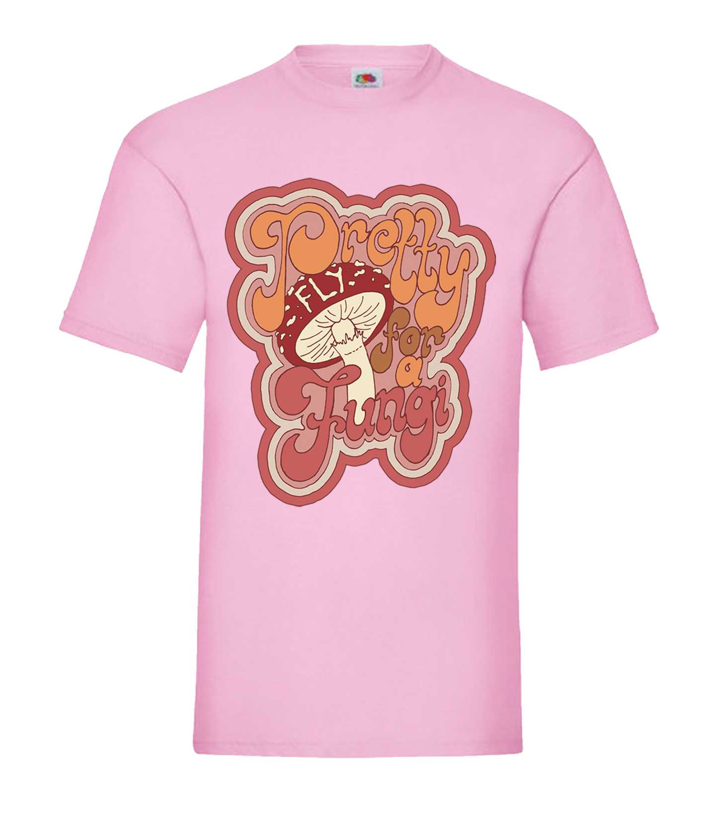 Pretty Fly For A Fungi Unisex T-Shirt - Pink