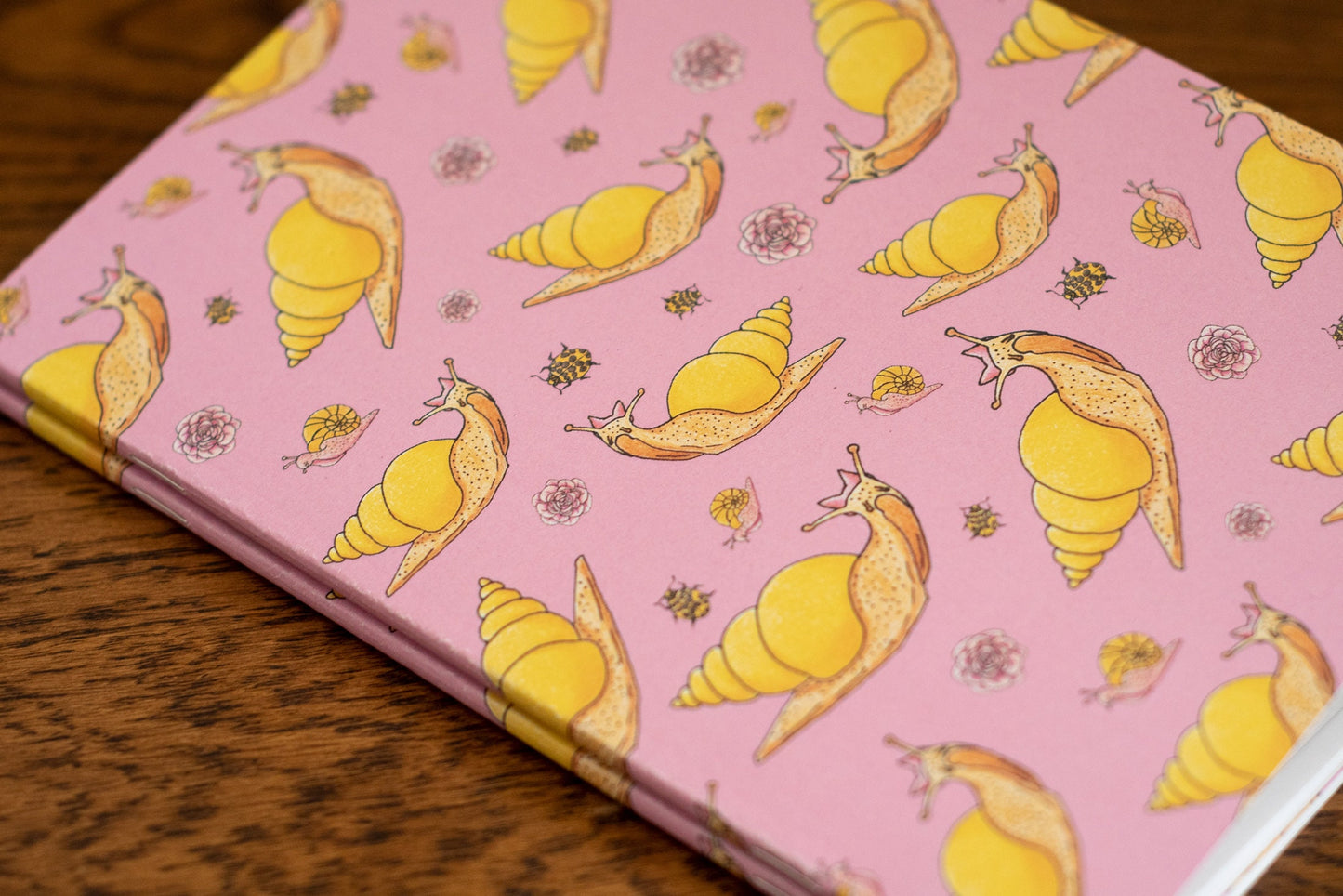 Lemon Snail Lined Notebook